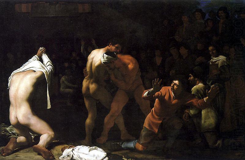 Wrestling match, Michiel Sweerts